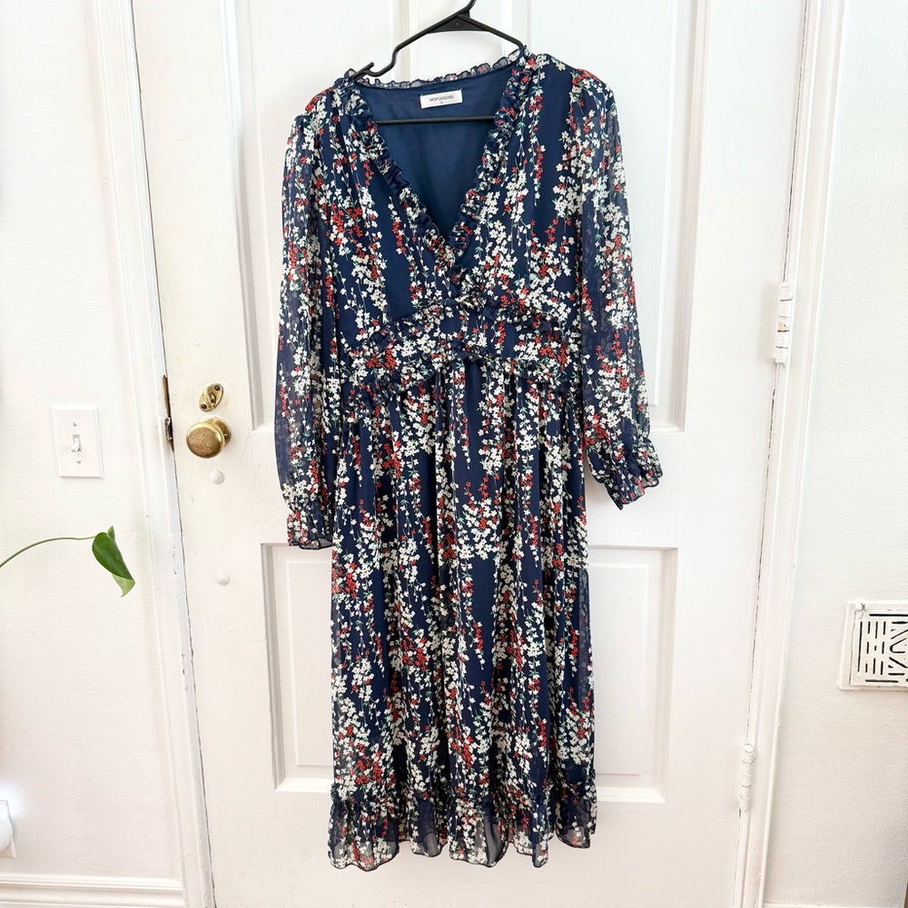 Floral Navy Dress